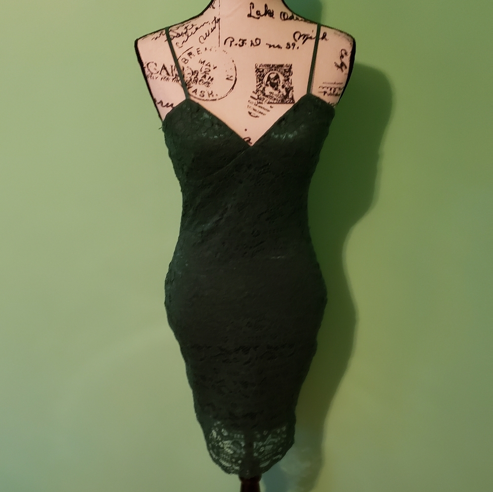 Lac Bleu Lace Mini Dress READ DESCRIPTION